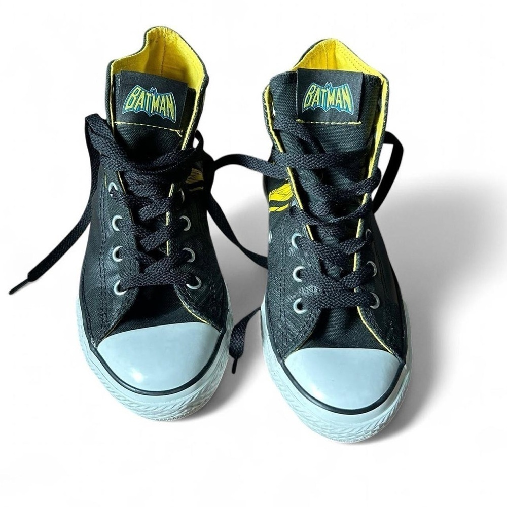 RARE! DC Batman 75th Anniversary Converse Chucks All Stars Youth Sz 3 –Like New - Picture 4 of 9